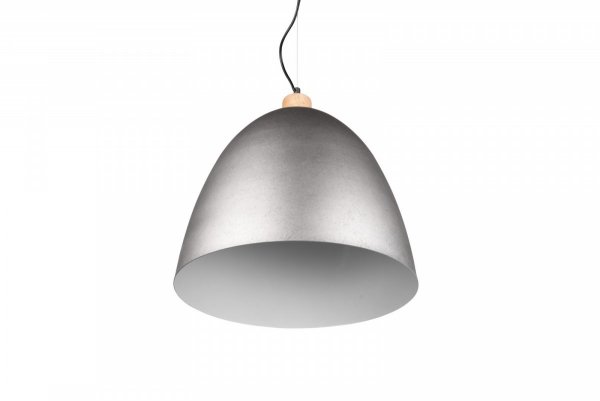 Lampa Wisząca Metalowa Kopuła Srebrna JAGGER R30681932 RL