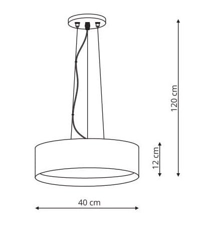 NOWOCZESNA LAMPA WISZĄCA LED HUDSON LIGHT PRESTIGE LP-043/1P BK/GD