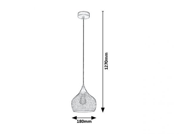 LAMPA WISZĄCA RONAN RABALUX 7602 BIAŁA 