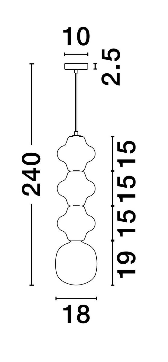 Designerska Lampa Wisząca z Ceramiki Kolorowa Luces Exclusivas VILROSA LE44565
