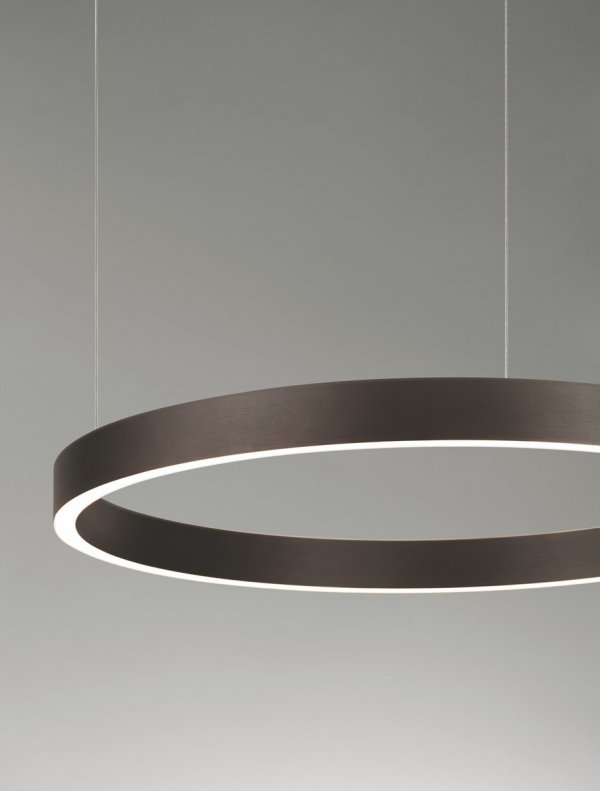 Nowoczesna Lampa Wisząca Brązowy Pierścień BARI LE44318 LUCES EXCLUSIVAS