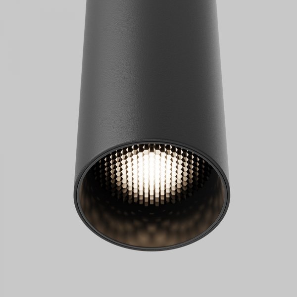 Lampa wisząca minimalistyczna LED aluminium czarna nad stół do jadalni do salonu Focus LED Maytoni P072PL-L12B4K-1