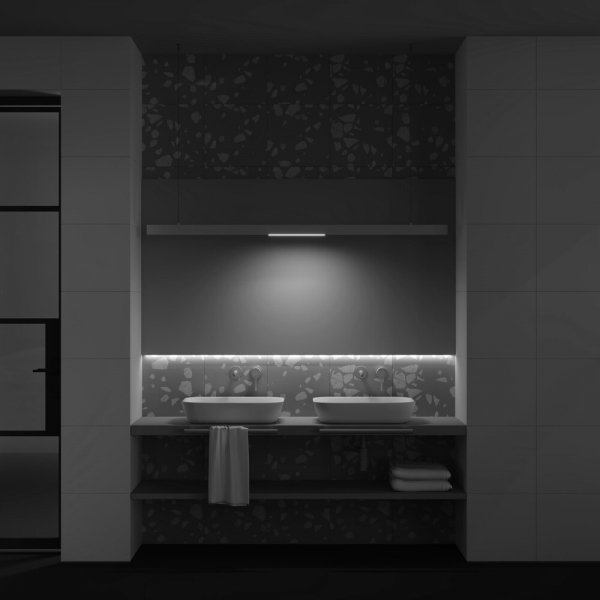 Ścieżka świetlna listwa LED do szynoprzewodu magnetycznego aluminium biała BASIS  MAYTONI TR030-2-12W4K-W