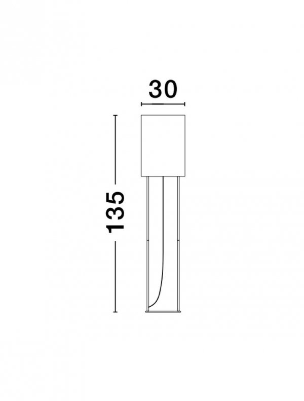 Lampa Podłogowa Czarna Minimalistyczna SAHUAYO LE42881 LUCES EXCLUSIVAS