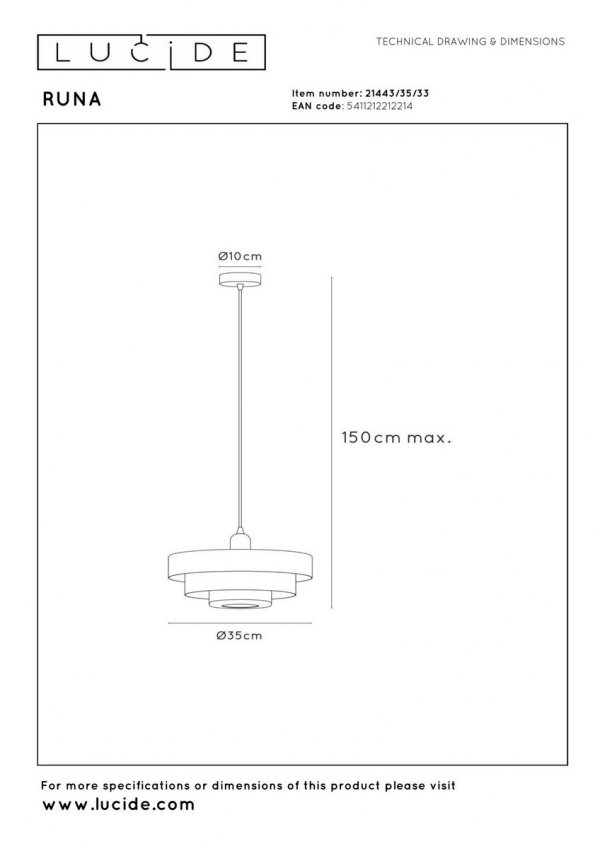 Lampa wisząca zielona metalowa o geometrycznym kształcie dekoracyjna rustykalna RUNA 21443/35/33 Lucide 