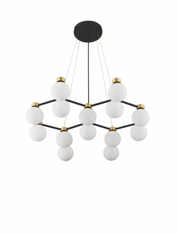 Designerska lampa wisząca nowoczesna art deco szklane klosze kule CAMINOS LE44544 Luces Exlusivas