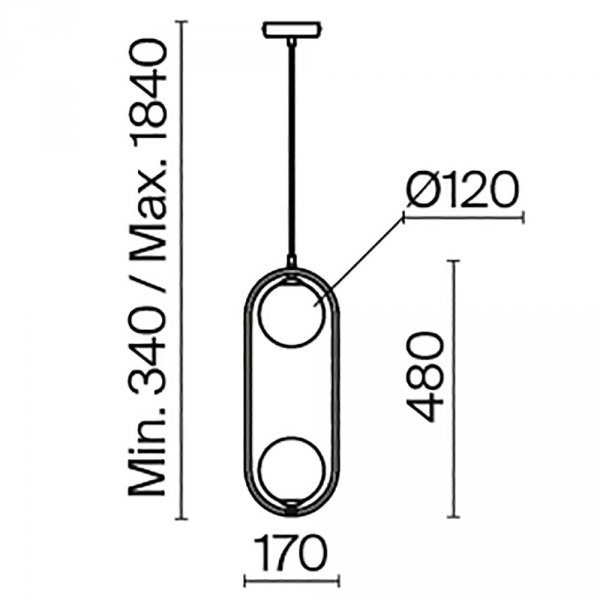 Nowoczesna Lampa Sufitowa RING MOD013PL-02BS1 MAYTONI