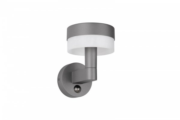 Kinkiet zewnętrzny LED kolor antracyt aluminiowy designerski minimalistyczny klasyczny uniwersalny czujnik ruchu MACKENZIE IP54 230569142 Trio