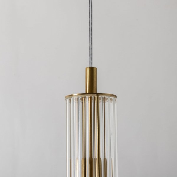 Lampa wisząca pojedyncza Aria 1220 Zuma line kryształowa jadalniana nad stół wyspę