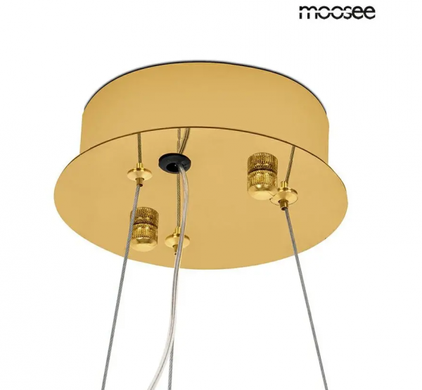 Kryształowa złota lampa wisząca LED w stylu glamour FLORENS 60 GOLD MSE010100363 Moosee