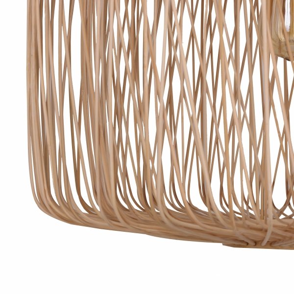 Lampa sufitowa bambusowa 46x46x34cm