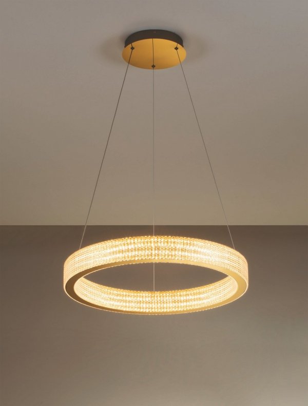 Złoty Żyrandol w Stylu Art Deco Luces Exclusivas YOTAU LE44729 Owalna Lampa Wisząca Nad Stół