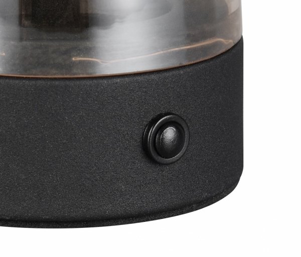 Lampka stołowa nocna bursztynowa LED szklana grzybek designerska nowoczesna dekoracyjna ściemnialna na komodę DOOLEY R54981113 Rl