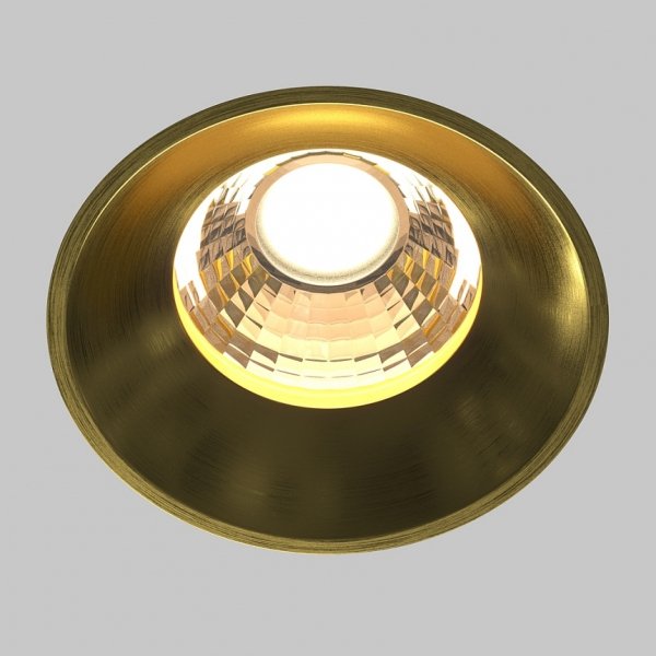 Mosiężna Oprawka Wpuszczana Downlight Round Maytoni DL058-12W3K-TRS-BS