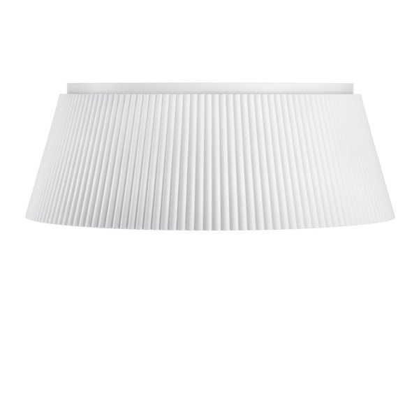 Nowoczesny biały plafon sufitowy FRILL LED karbowany klosz ST-DL6487-C-WH Step Into Design