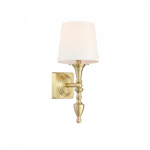 Klasyczny Kinkiet Ścienny Abażurowy AUSTIN W01132BR-WH COSMO LIGHT