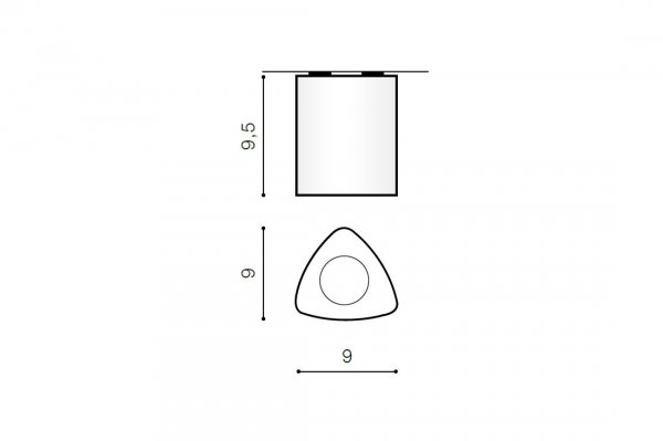 Lampa Techniczna Sufitowa Natynkowa Plafon Biały DARIO WHITE AZZARDO AZ1056