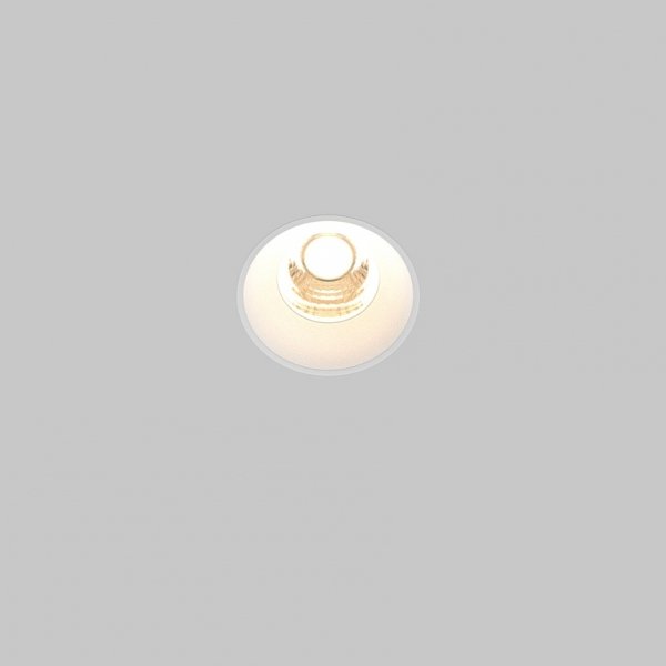 Biała Oprawka Wpuszczana Downlight Round Maytoni DL058-7W3K-TRS-W