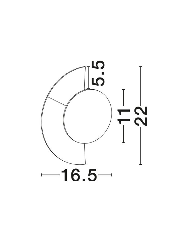 Lampa ścienna kinkiet LED IP54 beżowy geometryczny dekoracyjny designerski nowoczesny Luces Exclusivas