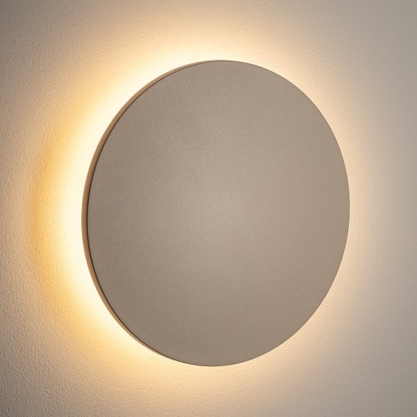 Zewnętrzny kinkiet okrągły piaskowy ARIA LED L Nowodvorski Lighting 11570