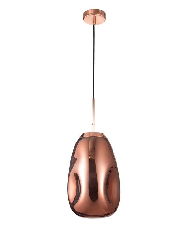 Dekoracyjna szklana lampa wisząca w kolorze miedzianym CARMEN LE41952 Luces Exclusivas