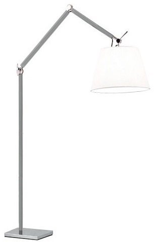 NOWOCZESNA LAMPA PODŁOGOWA AZZARDO ZYTA FLOOR AZ2310+AZ2602 ALU/WH