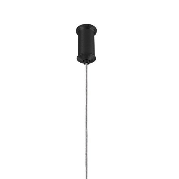 Lampa wisząca czarna listwa mleczne szklane okrągłe klosze molekularna minimalistyczna klasyczna elegancka MINI MOON ST-8118P-11 black Step Into Design
