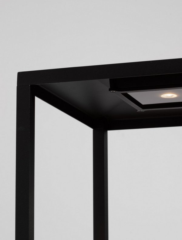 Lampa ogrodowa LED aluminiowa czarna kwadratowa minimalistyczna nowoczesna IP65 ORVENZA LE75175 Luces Exclusivas
