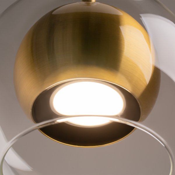 Nowoczesna Lampa Wisząca Szklana Mosiądz ROS MOD227PL-01BS MAYTONI