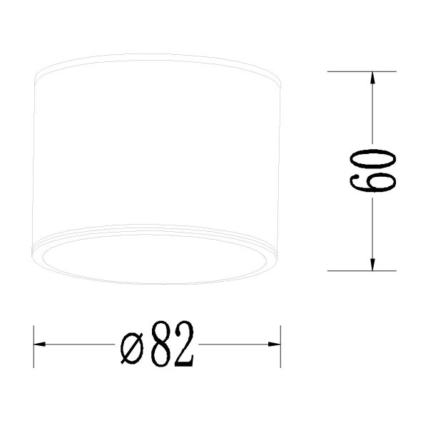 Nowoczesna oprawa sufitowa natynkowa tuba spot sufitowy aluminium czarny KENDAL LP-6331/1SM GX53 BK Light Prestige