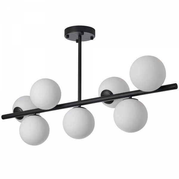 Lampa wisząca do salonu jadalni Bolti7 PLC0104-BK Yaskr czarna E14