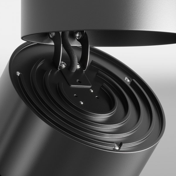 Lampa sufitowa minimalistyczna regulowana LED aluminium do sypialni salonu Yin Maytoni C084CL-15W3K-D-B-DE