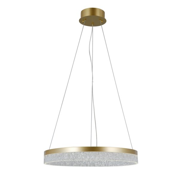 Ekskluzywna złota lampa wisząca LED Pantal PND-34533-M-GD Italux