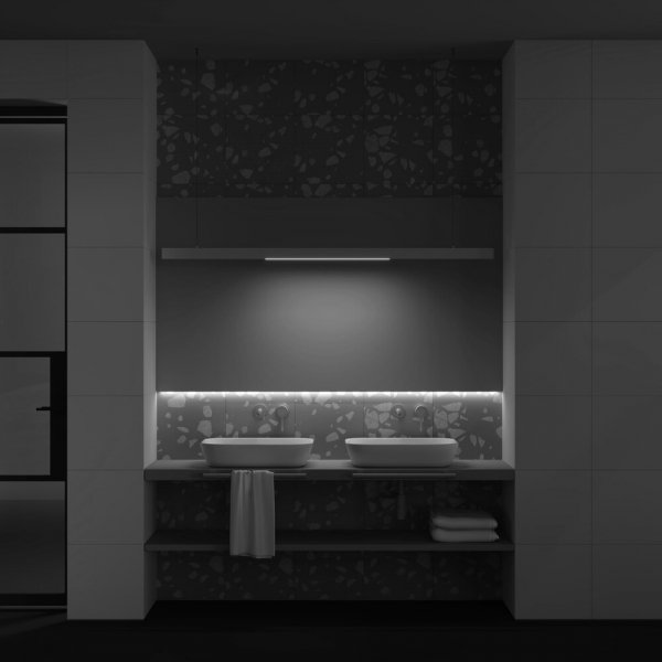 Ścieżka świetlna listwa LED do szynoprzewodu magnetycznego aluminium biała BASIS  MAYTONI TR030-2-24W3K-W