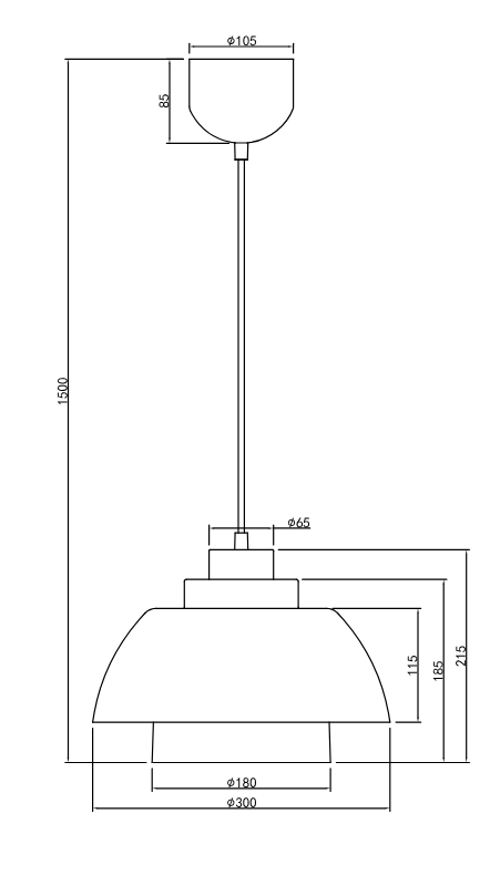 Grafitowa lampa wisząca półokrągły klosz nowoczesna do loftowych wnętrz TILOS R36501942 RL