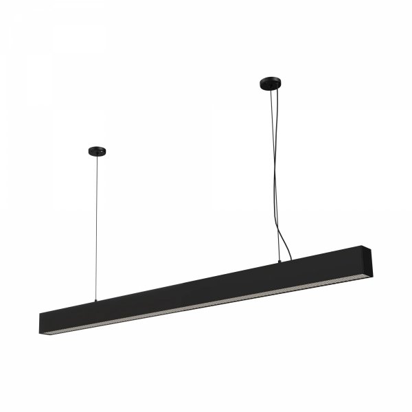 Lampa wisząca do salonu do biura Sigi II PL0127-BK Yaskr czarna LED 3000K