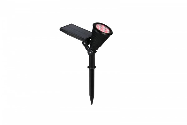 Minimalistyczny reflektorek ogrodowy solarny uniwersalny nowoczesny LED czarny regulowany czujnik zmierzchu FESTIVAL SOLAR IP44 R84756232 Rl