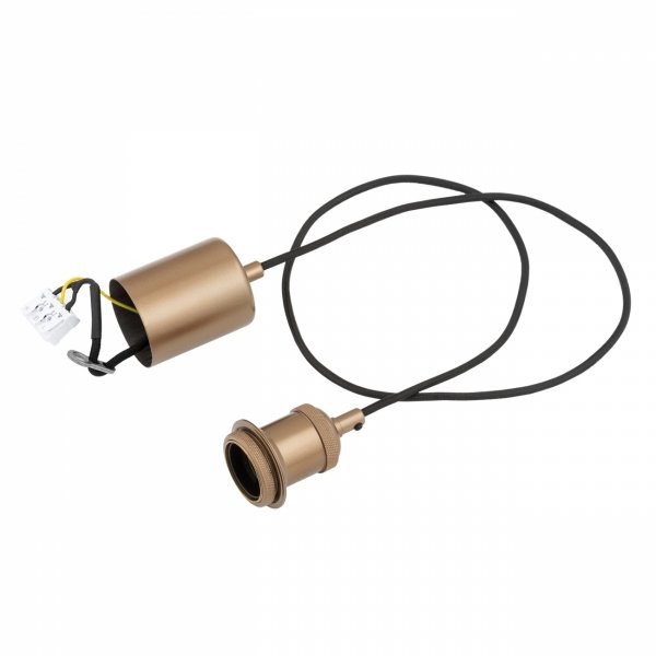Szklana lampa wisząca TRESCO 8980 Argon Mleczne Szkło Miedziane detale