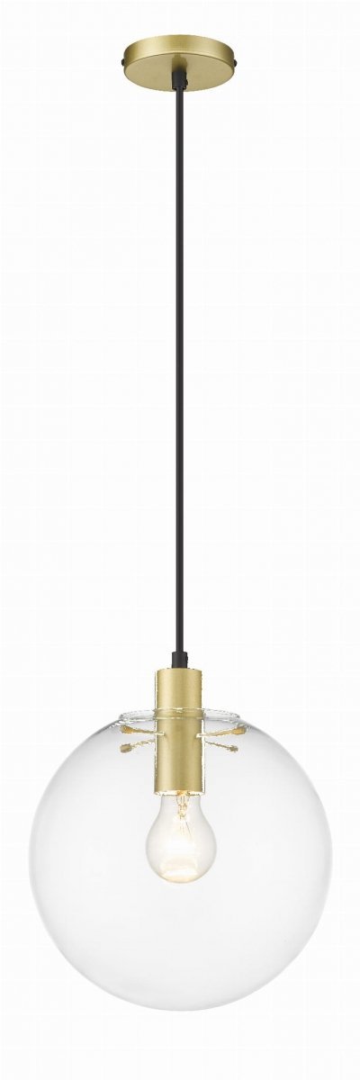 NOWOCZESNA SZKLANA LAMPA WISZĄCA LIGHT PRESTIGE PUERTO LP-004/1P M GD ZŁOTY ZWIS SZKLANA KULA