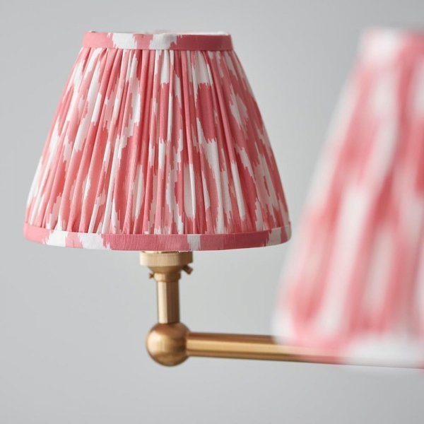 Klasyczna lampa wisząca abażurowa mosiężna minimalistyczna uniwersalna Santiago &amp; Ikat 115008 ENDON