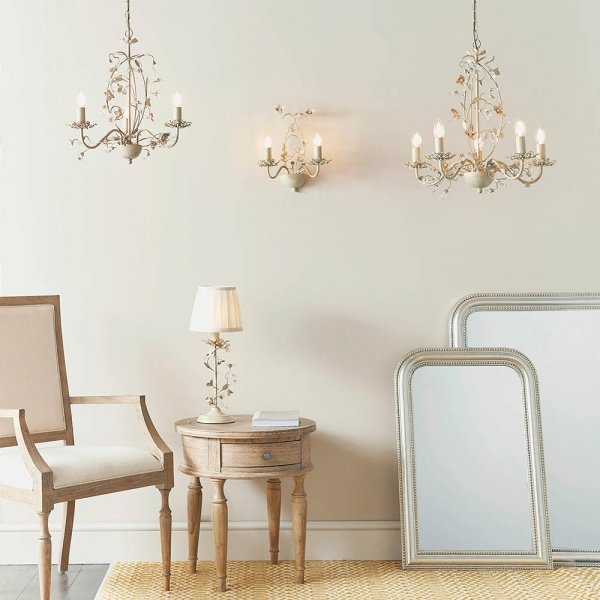 Lampa wisząca dworkowa świecznikowa kwiatowa designerska klasyczna dekoracyjna LULLABY-3CR ENDON