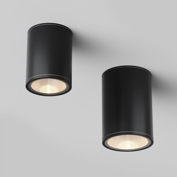 Nowoczesna lampa zewnętrzna sufitowa plafon LED metalowy grafitowy Bar MAYTONI O306CL-L7GF