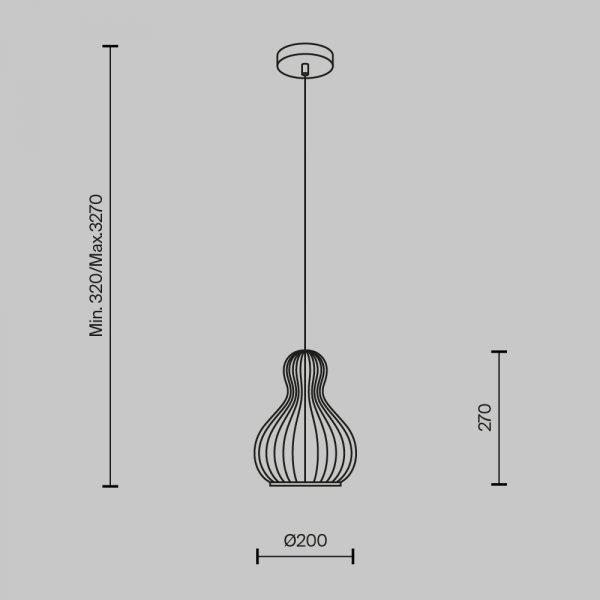 Lampa wisząca designerska rustykalna brązowa nad stół do jadalni do salonu ozdobna regulacja wysokości Roots MAYTONI MOD192PL-01W