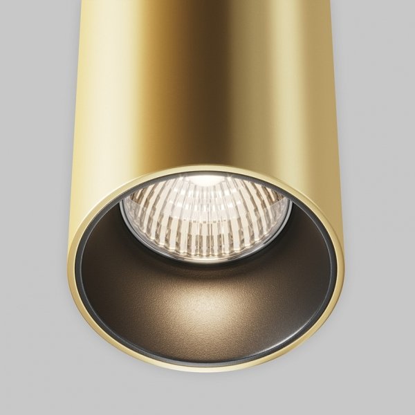 Nowoczesna Lampa Wisząca Tuba Złota Efir Maytoni P089PL-33W3K-MG