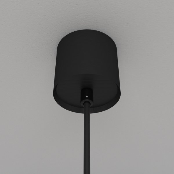 Minimalistyczna elegancka lampa wisząca LED kula czarno-biała regulacja wysokości LUNA MAYTONI P039PL-5W3K-20-B