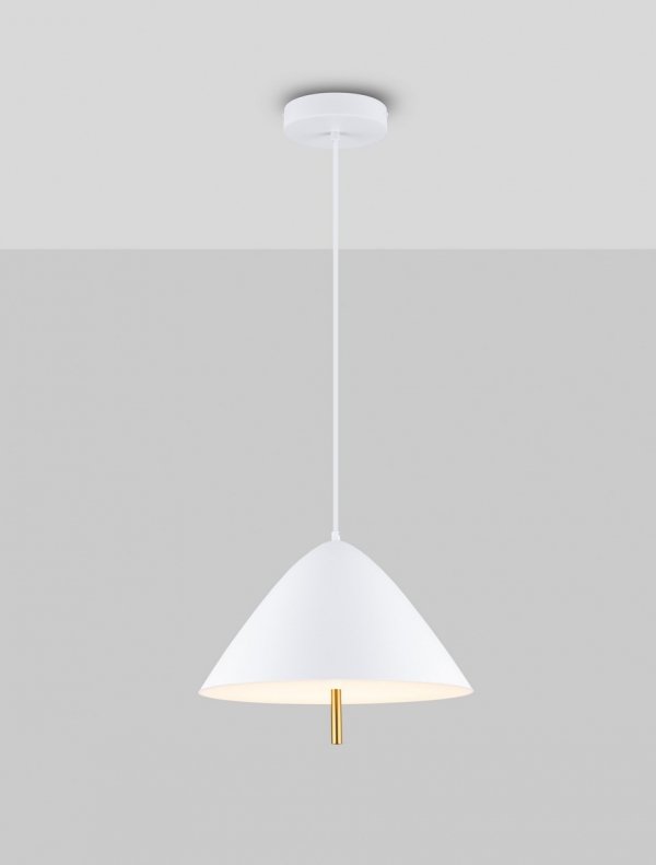 Designerska biała lampa wisząca LED nowoczesna CARAPARI LE44655 Luces Exclusivas