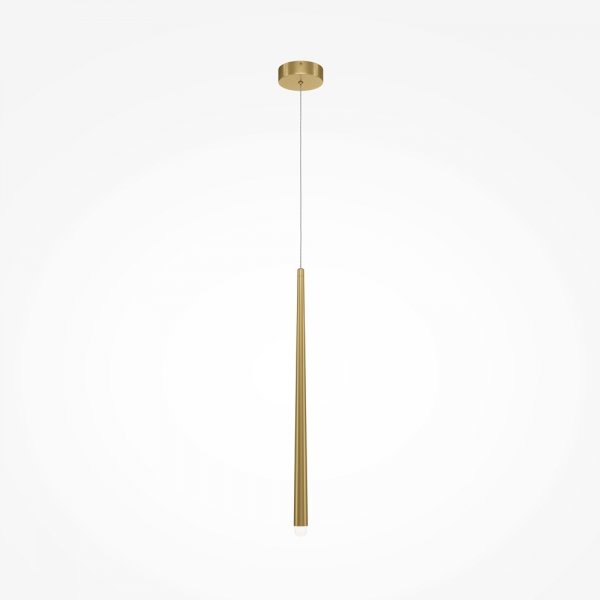 Lampa wisząca sopel nowoczesna minimalistyczna LED aluminium mosiądz regulacja wysokości do jadalni salonu Cascade MAYTONI MOD132PL-L6BSK