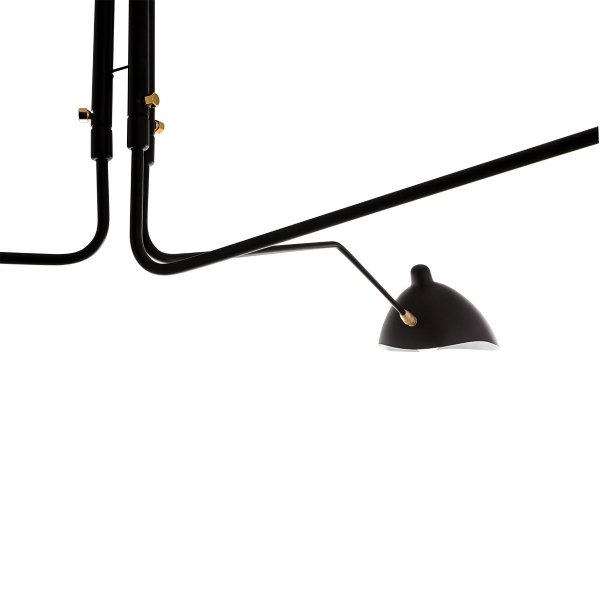 DESIGNERSKA LAMPA SUFITOWA ITALUX DAVIS 3 MDE610-3 CZARNA DO SALONU CZARNA