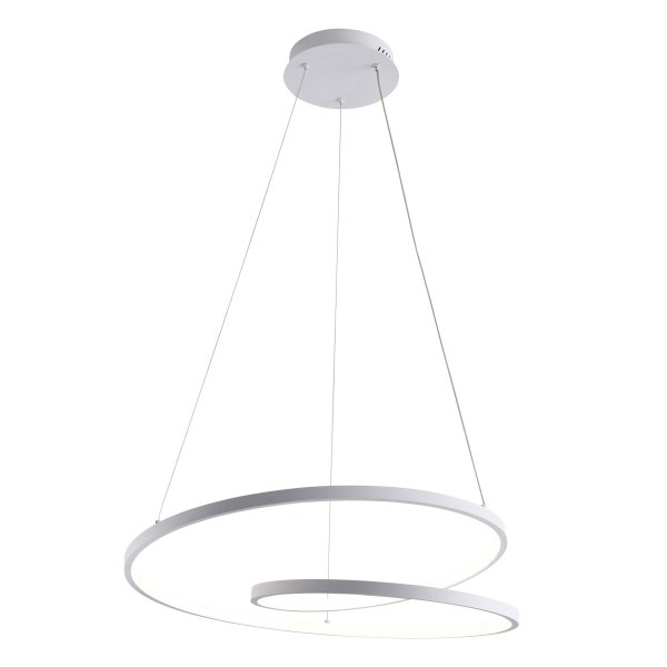 Nowoczesna lampa wisząca okrągła led Reina Italux PND-21692-M-WH biała