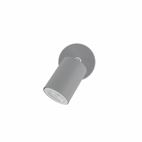Nowoczesna oprawa ścienno sufitowa do pokoju dziecięcego szara tuba reflektor spot kinkiet LIVIA GREY 10223 TK-Lighting